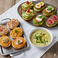 Suppe + belegte Brötchen - für Allesesser