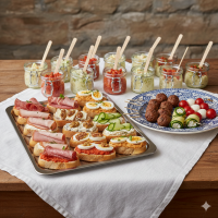 Fingerfood für Gästeempfang
