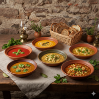 Suppe als Hauptspeise - vegetarisch/ vegan